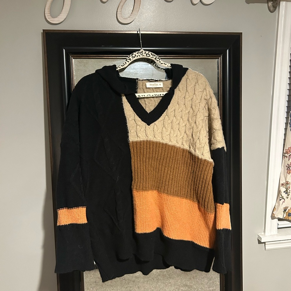 Color block sweater